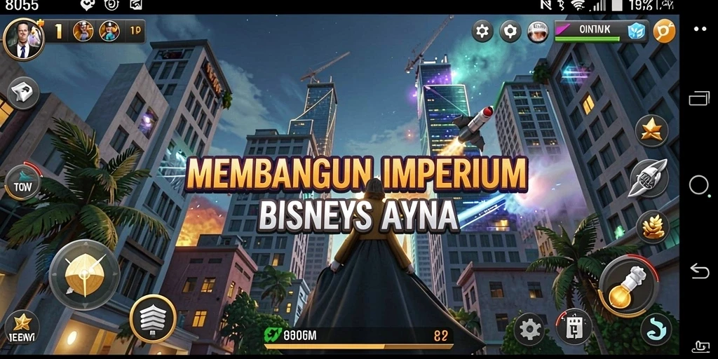 Tampilan gameplay mengasyikkan dalam game Tycoon 8055.