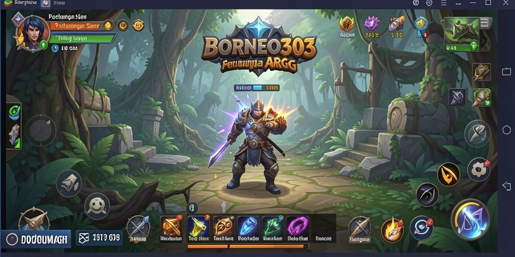 Tampilan gameplay seru di dunia ARPG BORNEO303.
