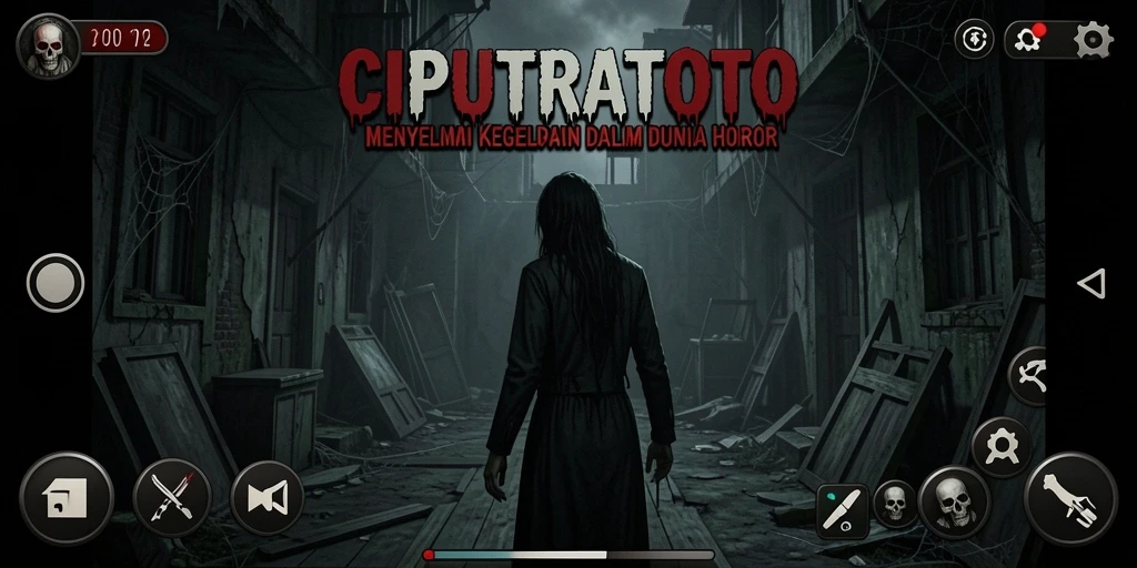 Tangkapan layar dari gameplay menyeramkan CIPUTRATOTO.