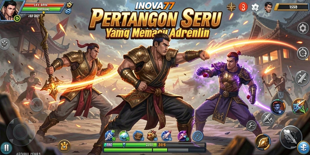 Tampilan aksi seru di INOVA77 dengan gameplay yang memikat.