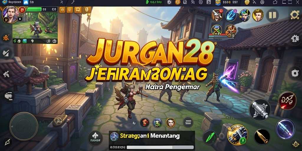 Tangkapan layar JURAGAN28 menampilkan pertempuran strategi yang seru.