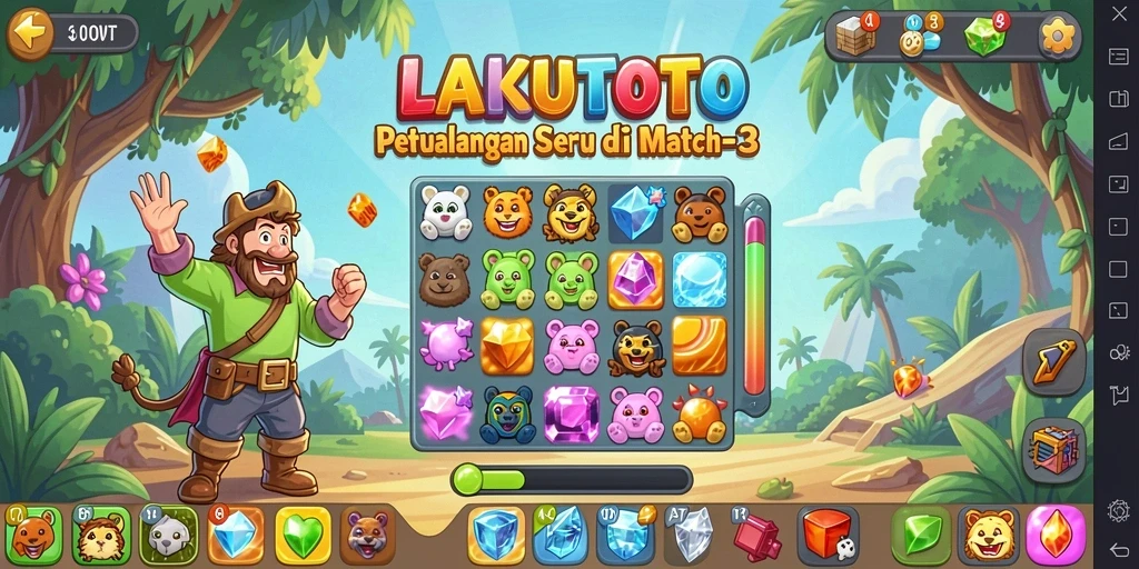 Tampilan gameplay seru di LAKUTOTO dengan grafis menawan.