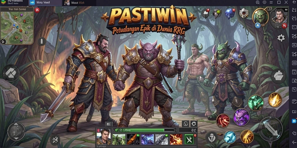 Tangkapan layar PASTIWIN menunjukkan aksi RPG yang mendebarkan.
