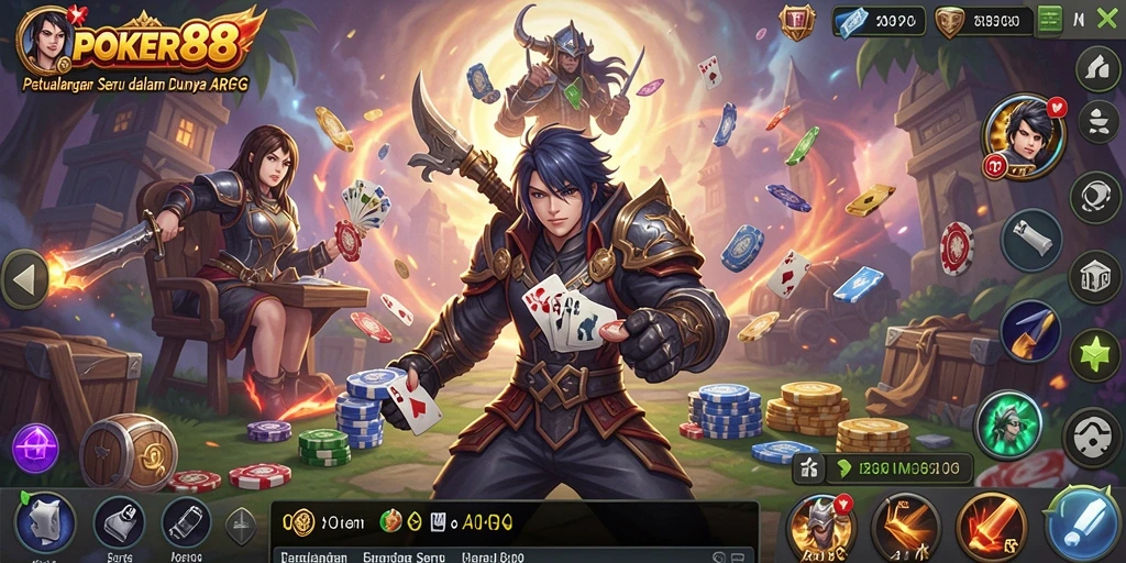 Screenshot POKER88 menampilkan aksi mendebarkan dalam dunia ARPG.