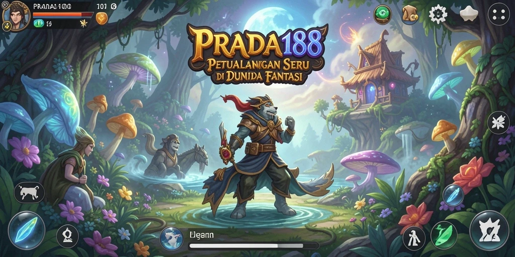 Tampilan gameplay seru di dunia petualangan PRADA188.