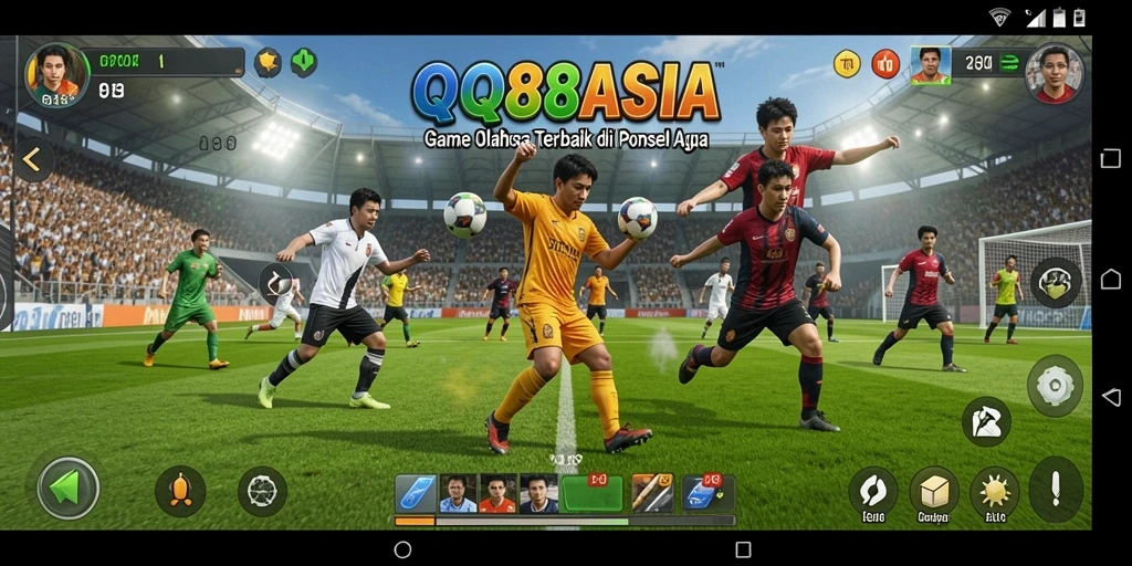 Screenshot gameplay QQ88ASIA yang menampilkan aksi seru olahraga.