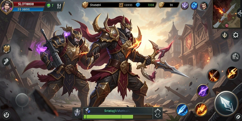 Tampilan gameplay menarik di SLOT8808 dengan elemen strategi.