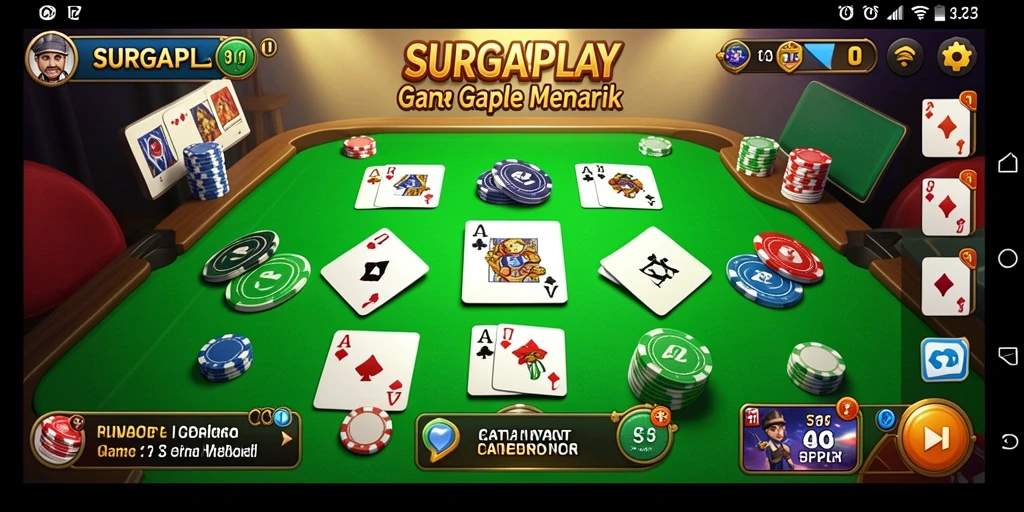 Gambaran menarik gameplay SURGAPLAY dalam permainan Gaple.