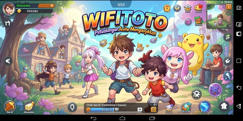 Gameplay seru WIFITOTO dengan karakter anime yang menarik