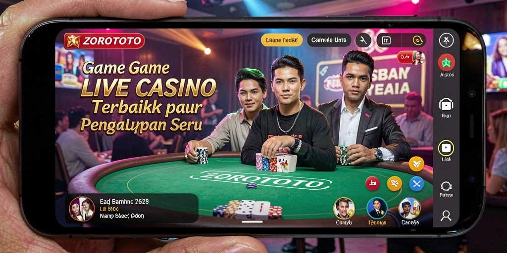 Tampilan menarik dalam permainan Live Casino ZOROTOTO.